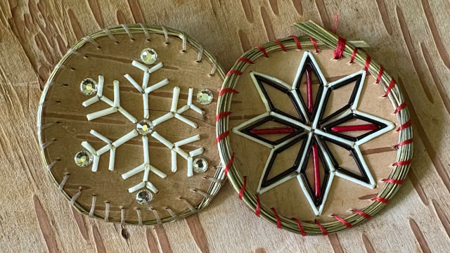 Mi'kmaq quillwork.