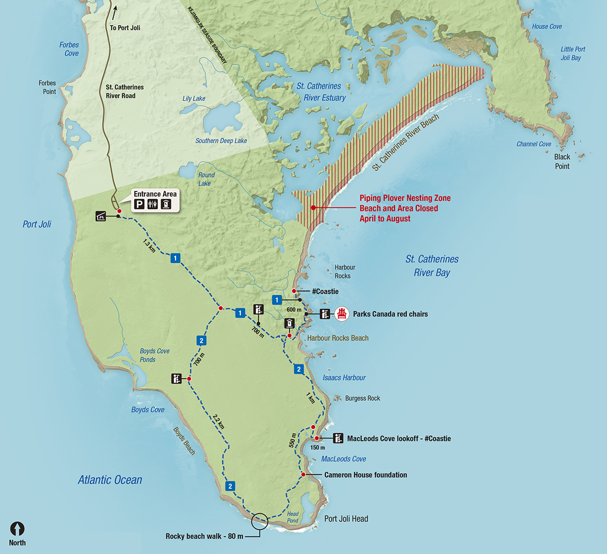 Kejimkujik National Park Seaside map