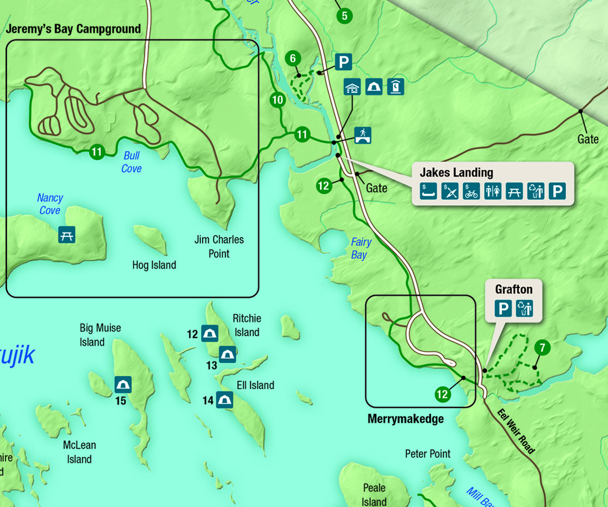 Map of Jake's Landing