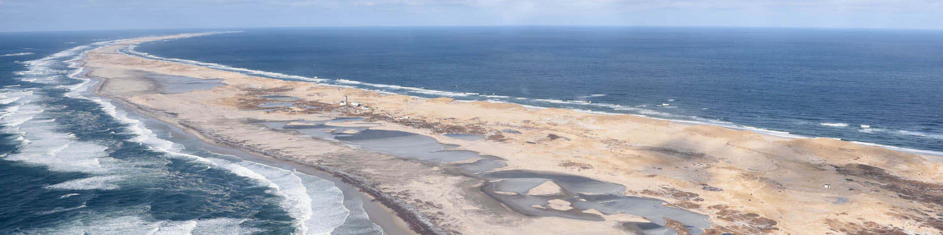 An aerial view of Sable Island.