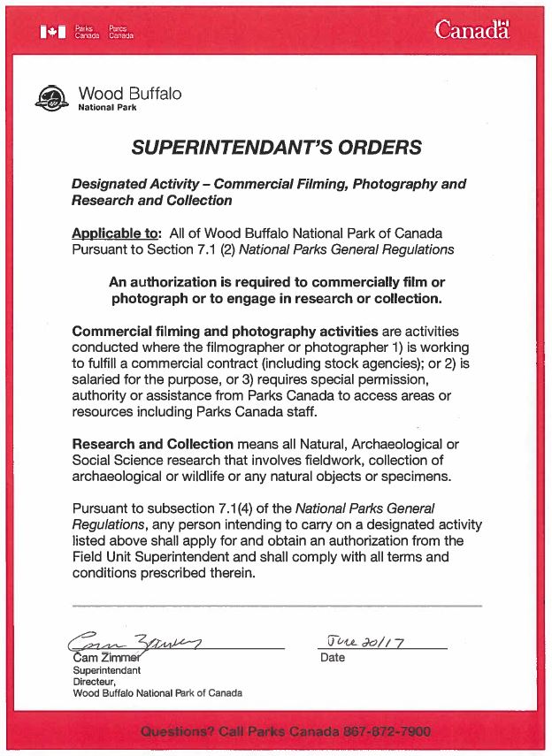 Superintendant's orders 