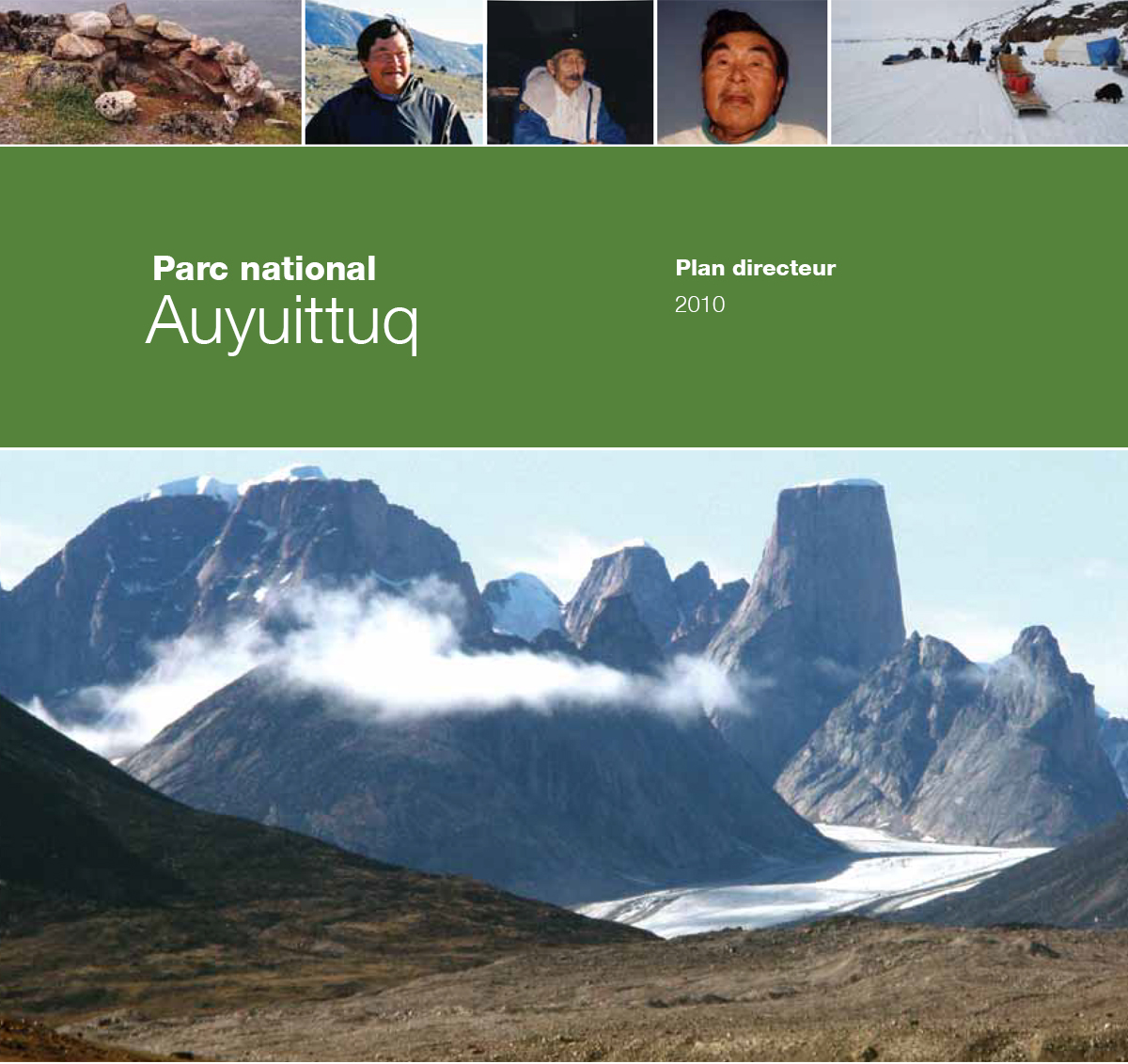 Parc national Auyuittuq plan directeur 2010