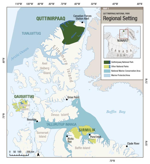 Map 1: Regional setting, text description follows