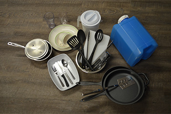 Contents of dish kit listed