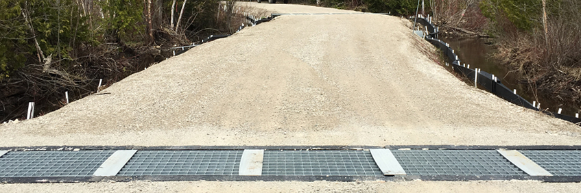 An eco-passage across a road.