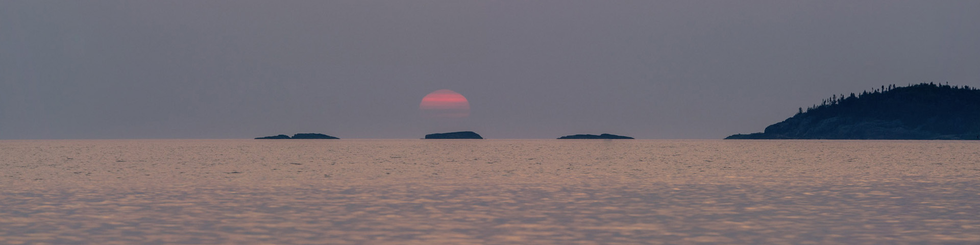 A sunset on Lake Superior.