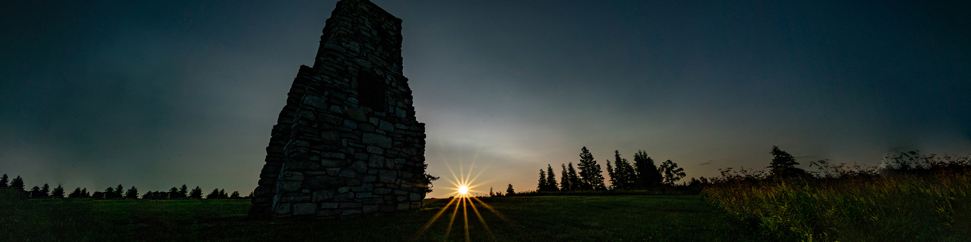 Sunrise over the ruins of Fort St. Joseph