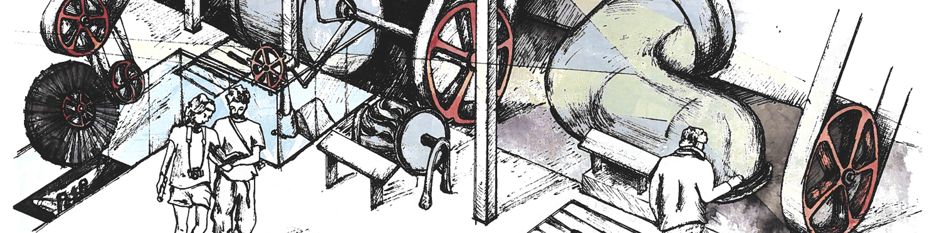 Un dessin conceptuel montrant l’interprétation de la centrale