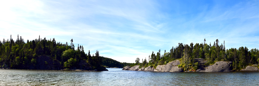 L'entrée de l'Anse Hattie.