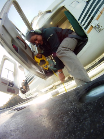 staff quickly gathered the data on each lake