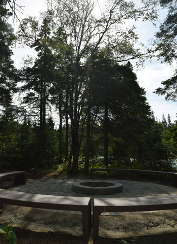 Fire Circle at Pukaskwa National Park