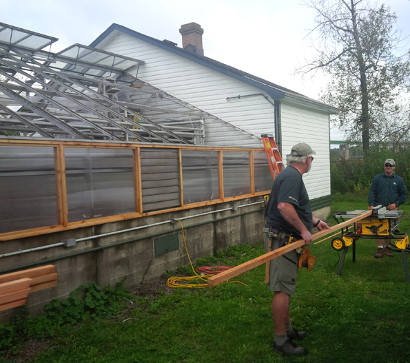 Scott Gibbs and Brendan Hodgson, two members of the Asset Team at the Sault Canal, worked meticulously as weather permitted.