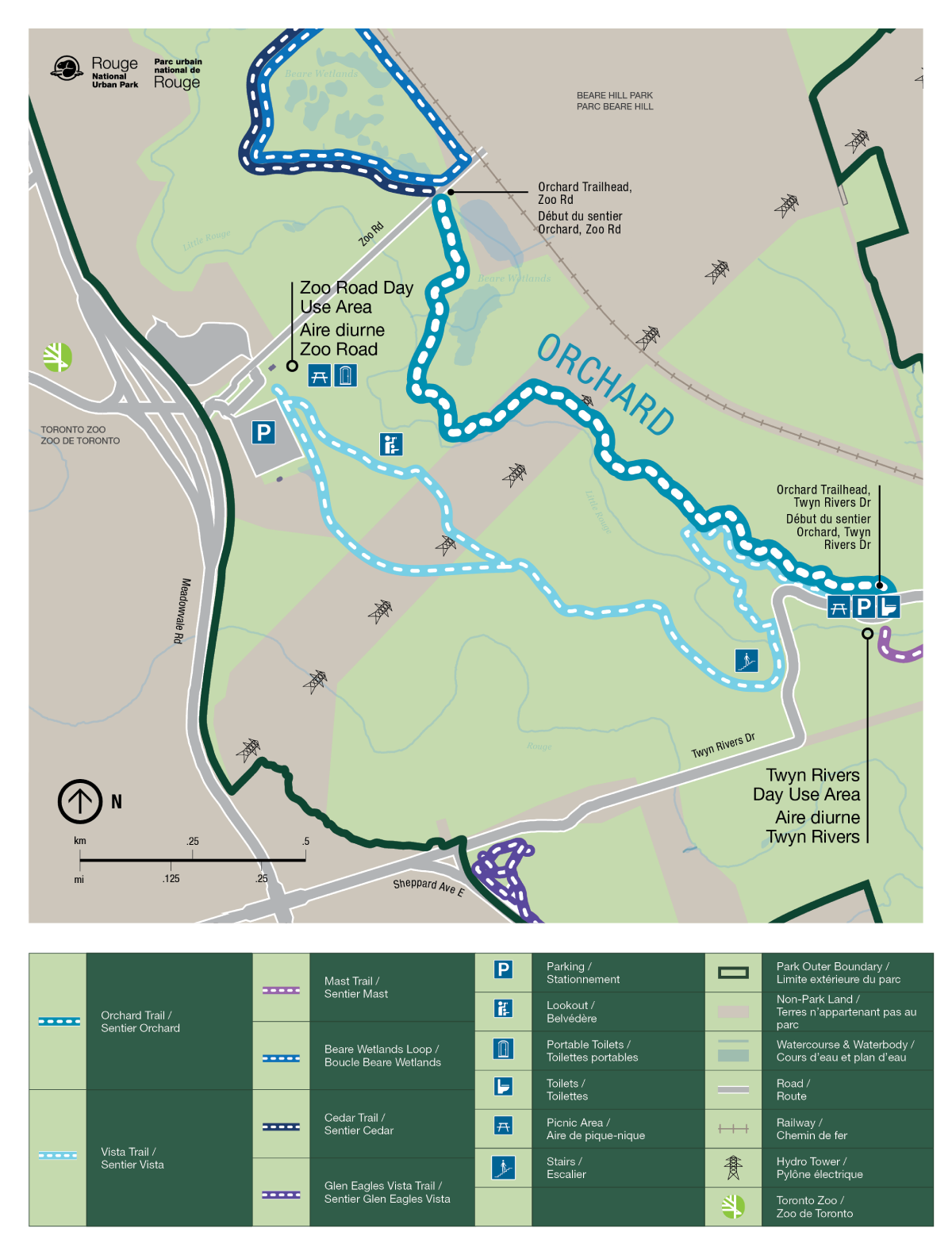 Orchard trail map