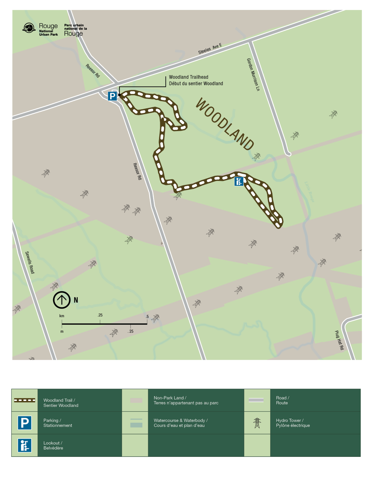 Woodland trail map