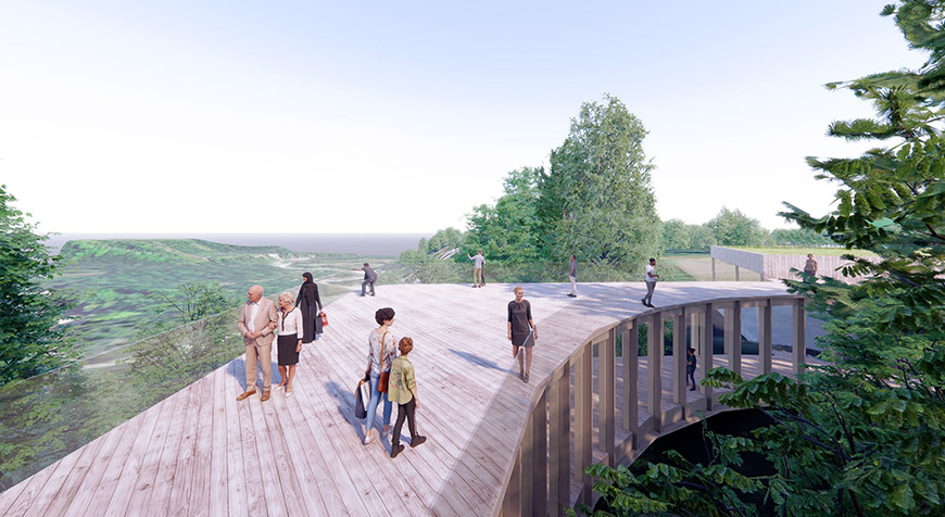 VIEW OF ROOFTOP LOOKOUT