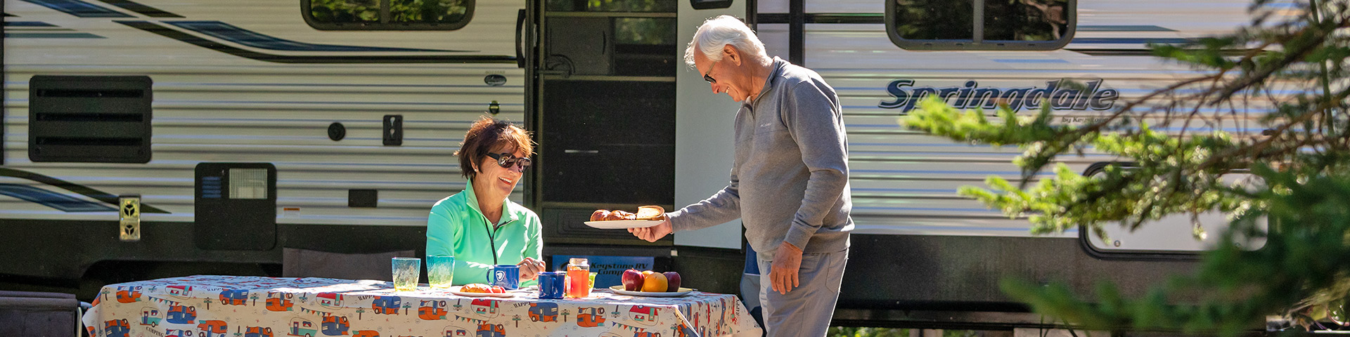 Tent and RV camping