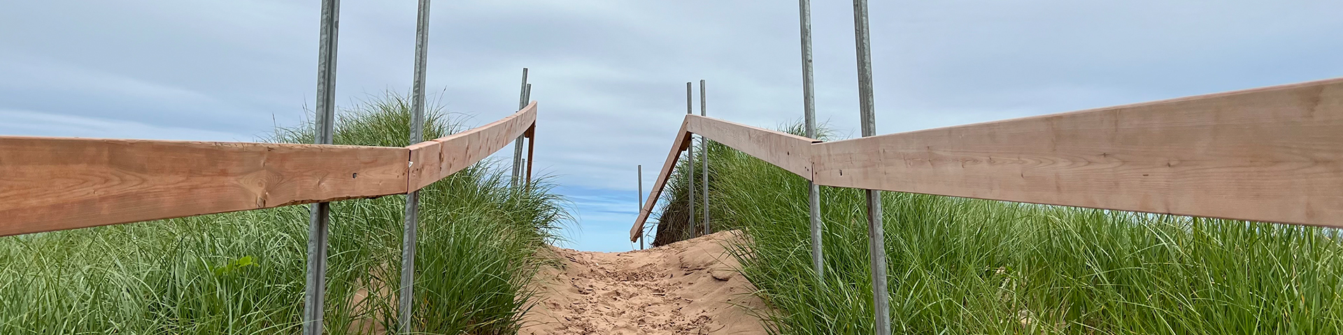 Sentier vers la plage de North Rustico