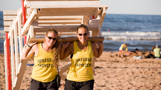 Surfguards at Cavendish Beach