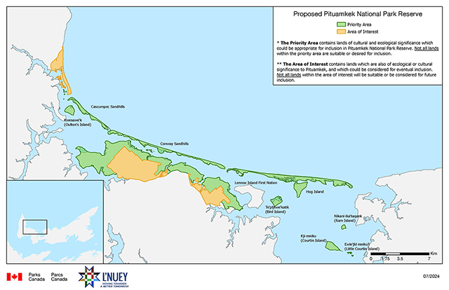 Pituamkek (Hog Island) area map