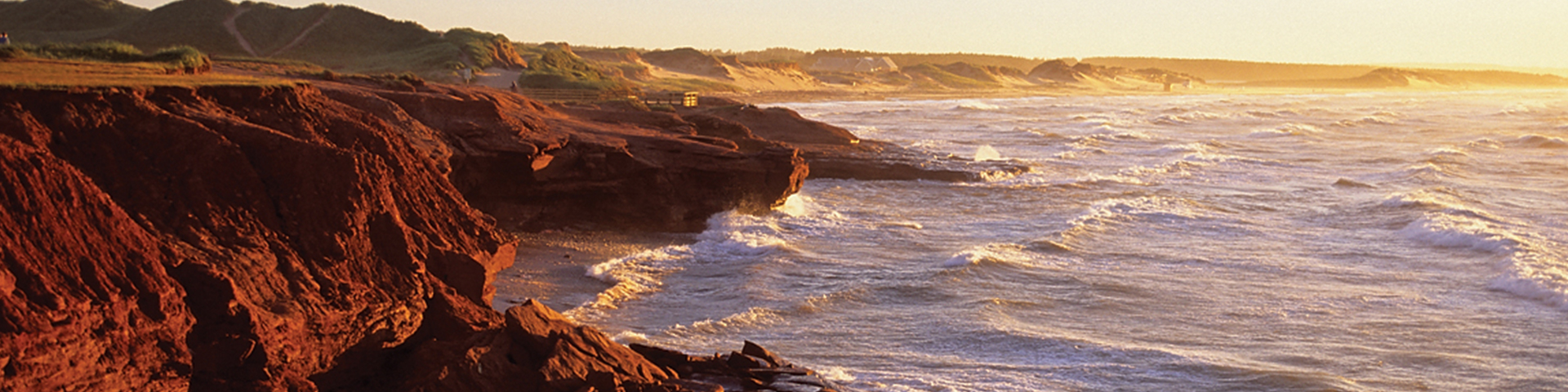 Falaises le long de l'océan à Oceanview - Parc national de l'Î.-P.-É.