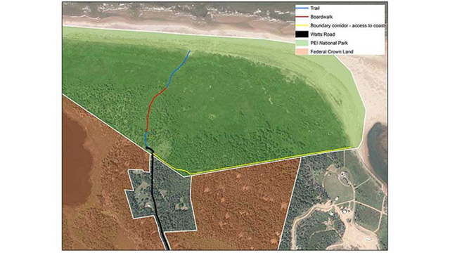 PEI Park boundary map