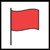 Red surf flag