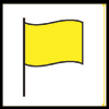 Yellow surf icon