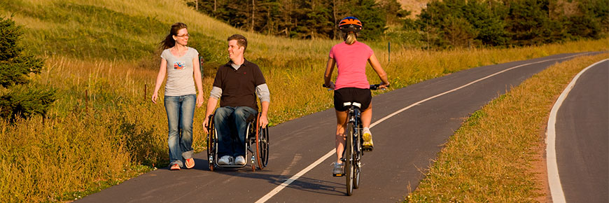 Accessible trails in PEI National Park.