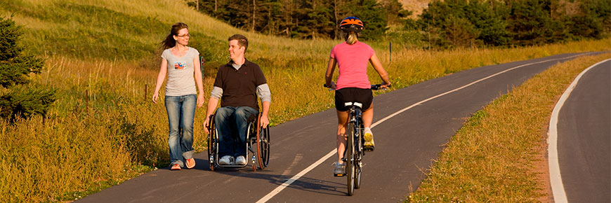 Sentiers accessibles du parc national de l'Île-du-Prince-Édouard.