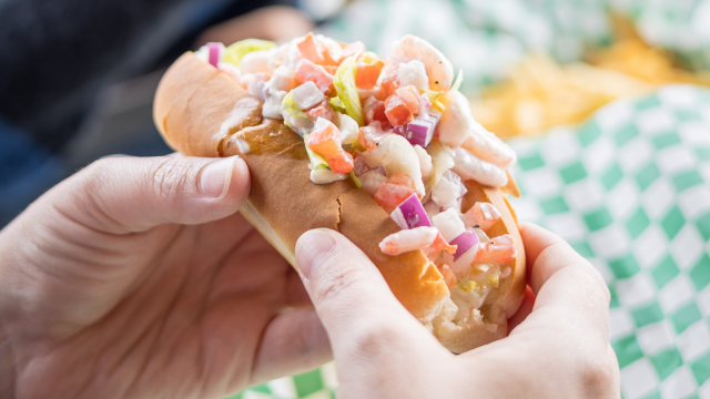 Sandwich aux crevettes.