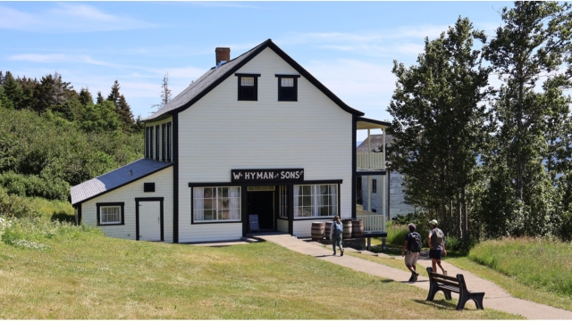 Visitors are heading to an antique general store. 