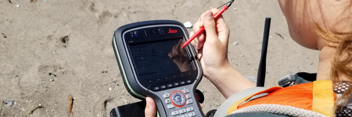 Close-up of an electronic measuring device