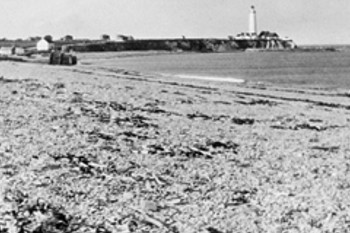 Image phare Cap-des-Rosiers noir et blanc
