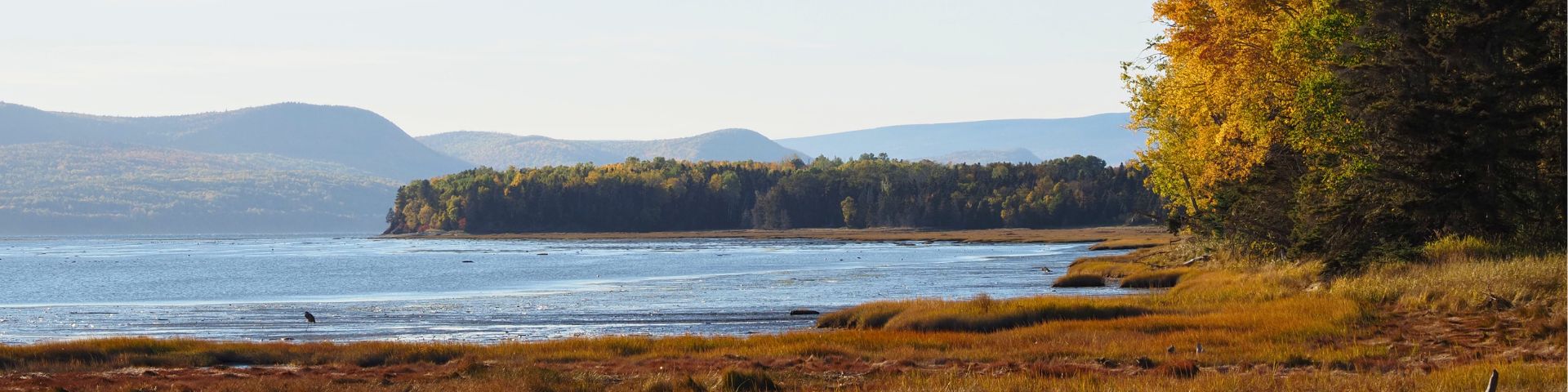 View of the cape Bon-Ami cliffs at sunrise. 