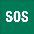 icone de SOS en vert