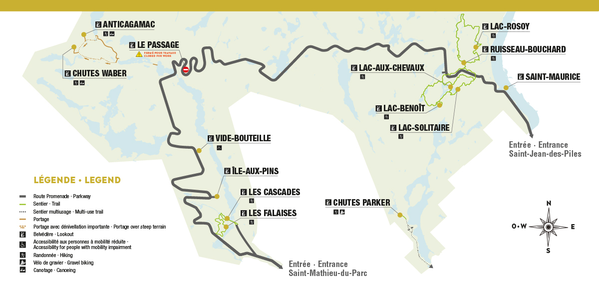 Map of the lookouts.