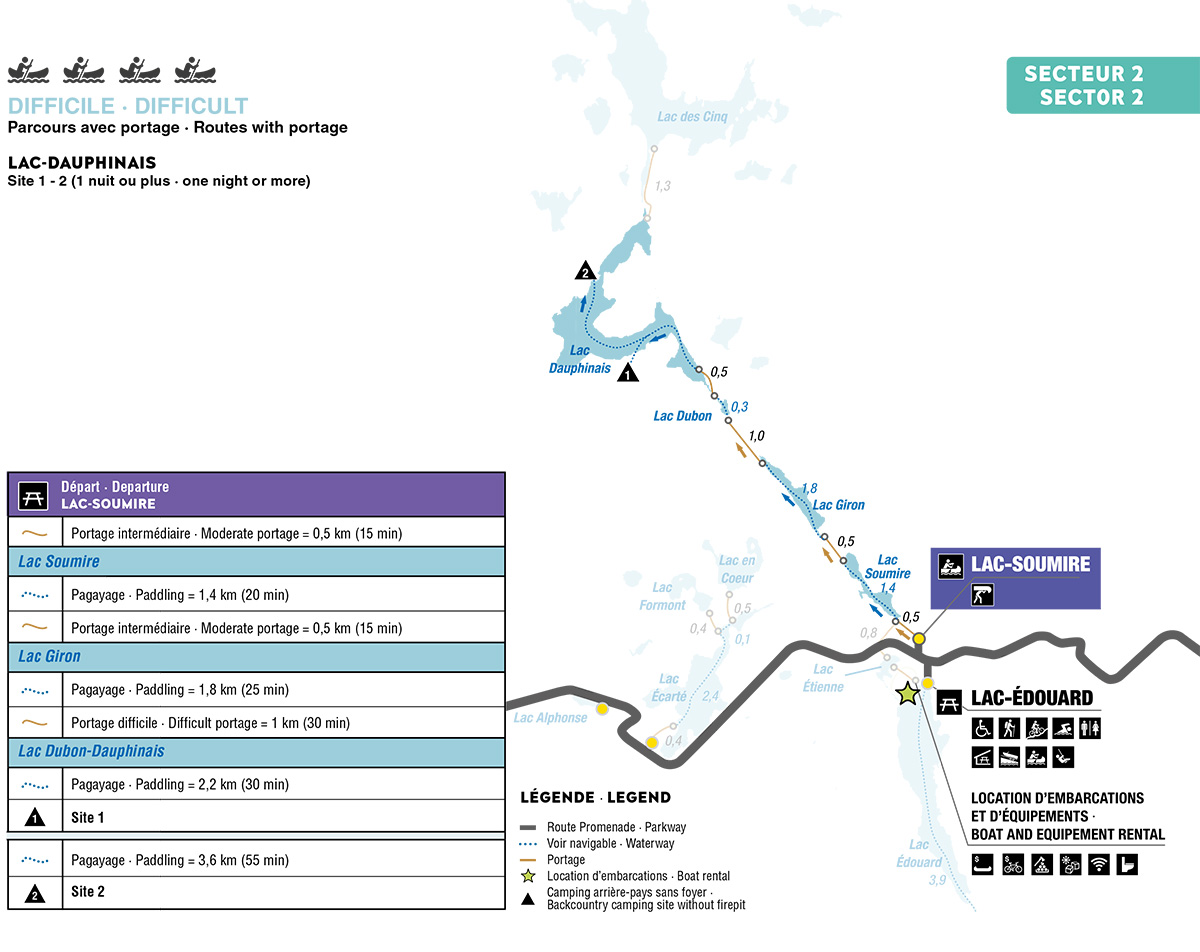 Cartes du Lac Dauphinais
