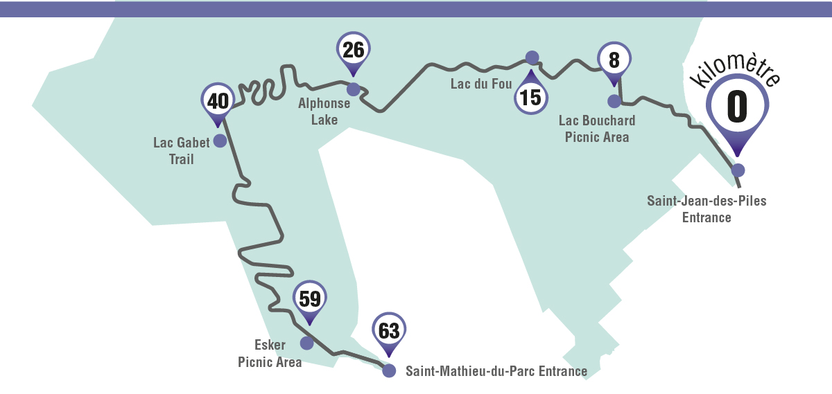 Zen itinerary map.