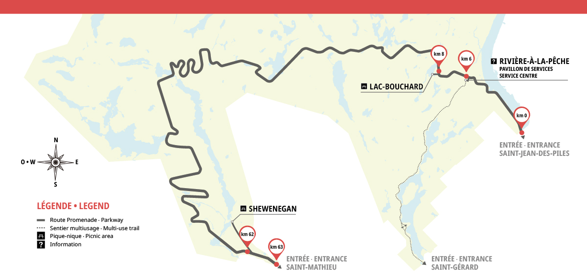 Map of the Parkway