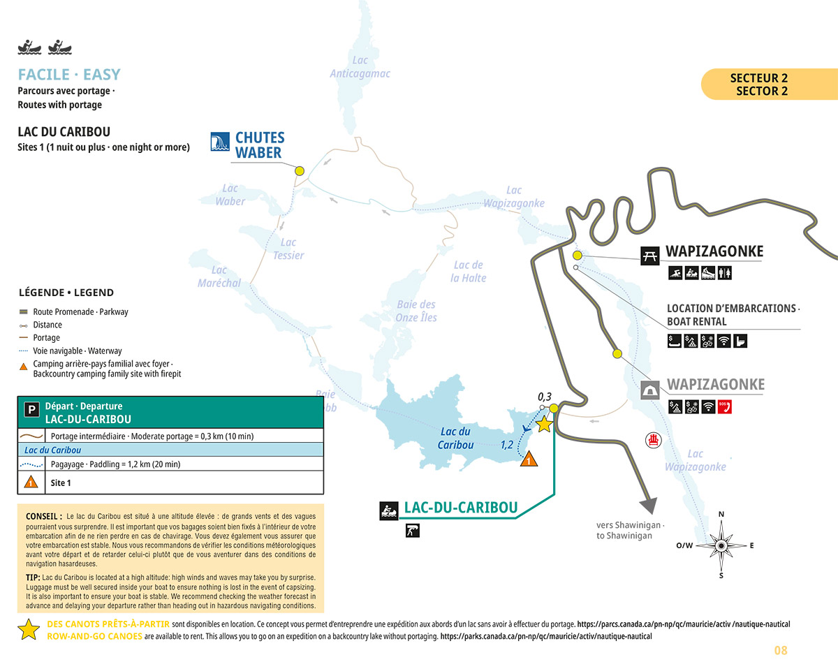 Caribou Lake sector map - Site 1