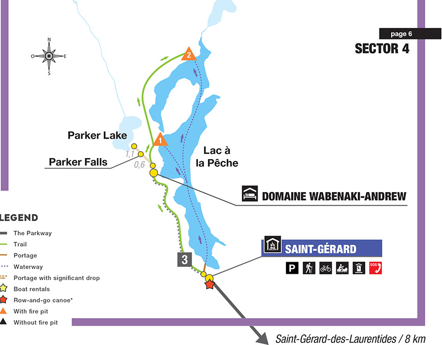 Lac-à-la-Pêche sector map