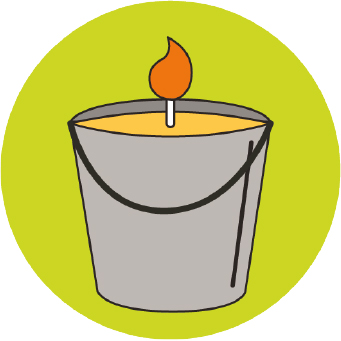 Illustration of a candle.