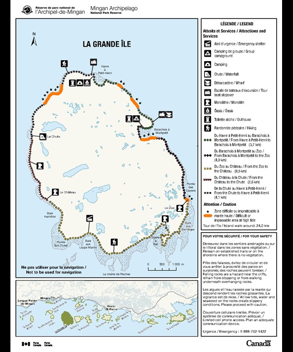 Map of La Grande Île