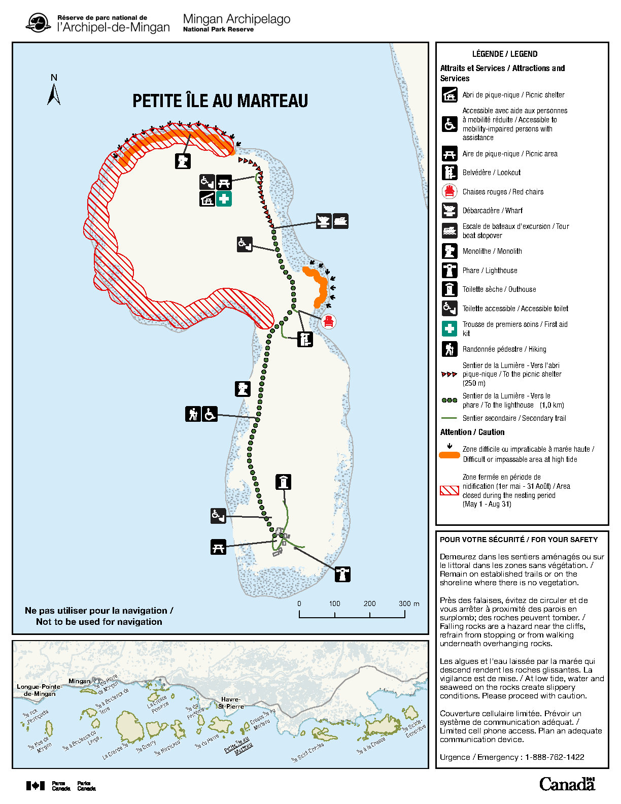 Carte de la Petite île au Marteau