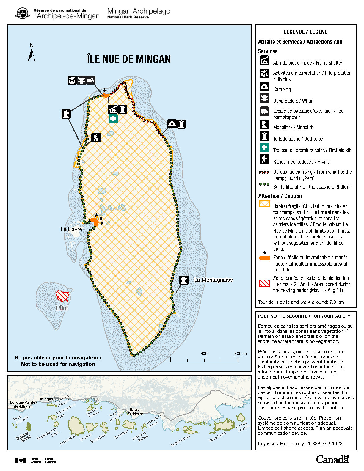 Map of Île Nue de Mingan