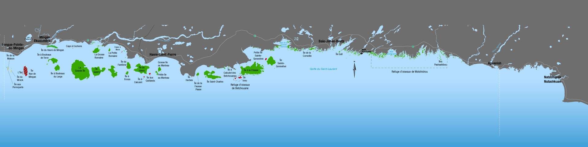 Une carte complète du territoire de la RPNAM
