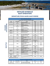Boat operators schedule