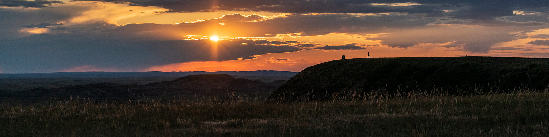 Scenes from sunset along the Badlands Parkway in the East Block of Grasslands National Park. 