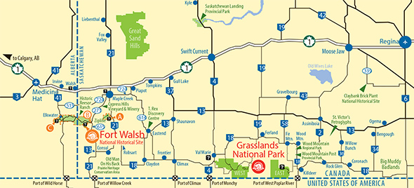 Map showing how to get to the site 