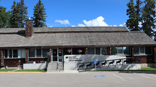 Visitor Centre in the townsite of Waskesiu in Prince Albert National Park.